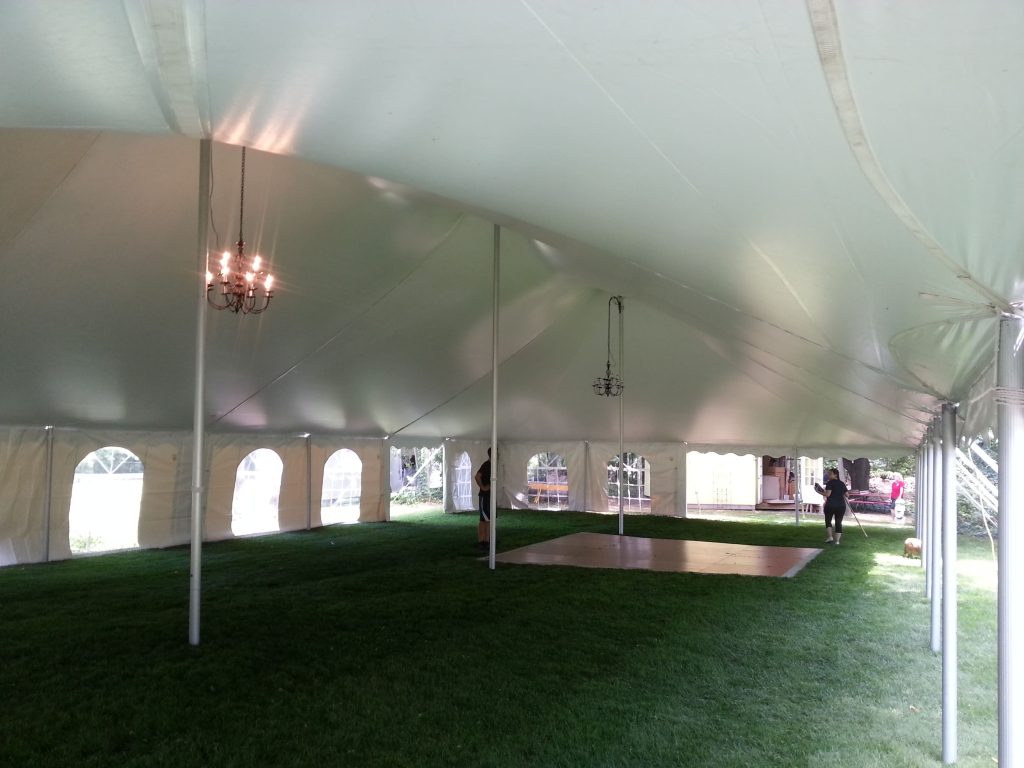 40X80 WHITE CENTURY POLE TENT