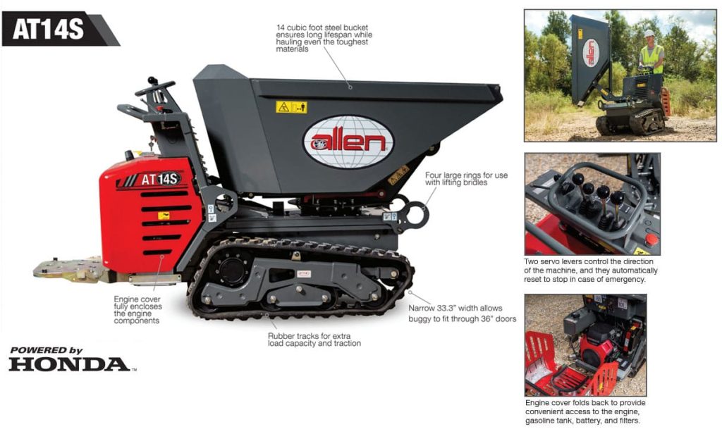 CONCRETE MUD BUGGY ON TRACKS Michiana Tool and Party Rental